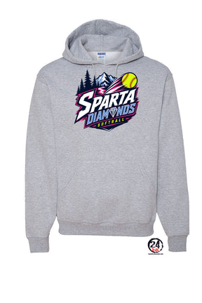 Sparta Diamonds Hooded Sweatshirt Design 1