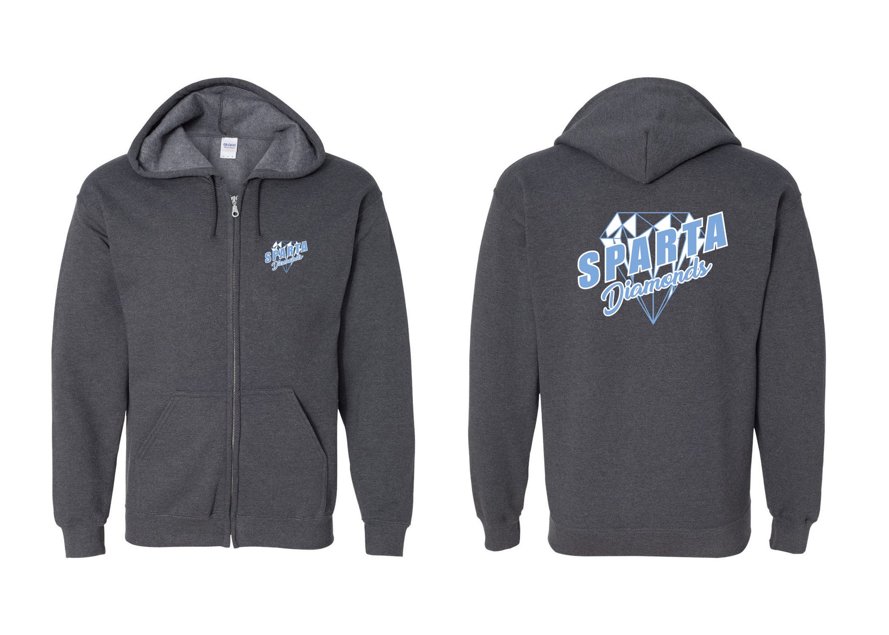 Sparta Diamonds design 2 Zip up Sweatshirt