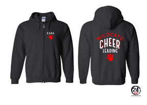 Wildcats Cheer design 5 Zip up Sweatshirt