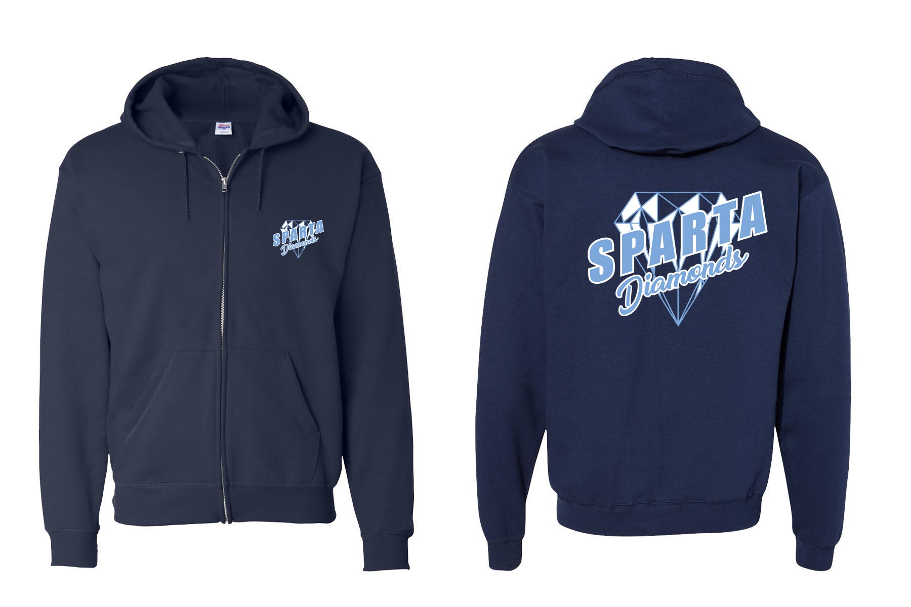 Sparta Diamonds design 2 Zip up Sweatshirt