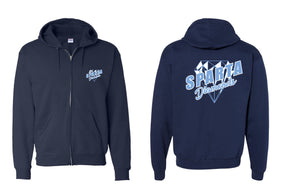 Sparta Diamonds design 2 Zip up Sweatshirt