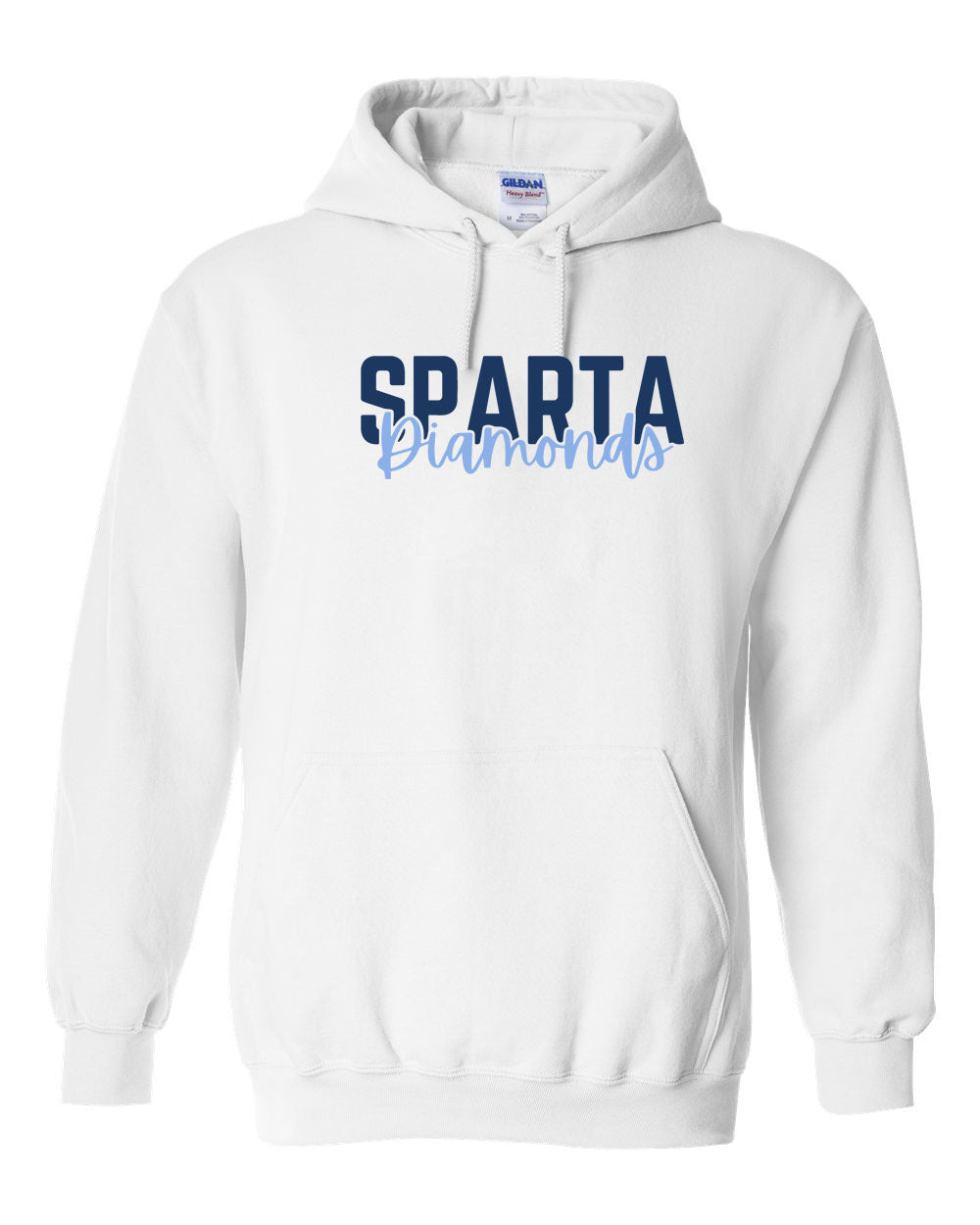 Sparta Diamonds Hooded Sweatshirt Design 3
