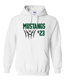 Mustangs Basketball Design 8 Hooded Sweatshirt