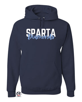 Sparta Diamonds Hooded Sweatshirt Design 3