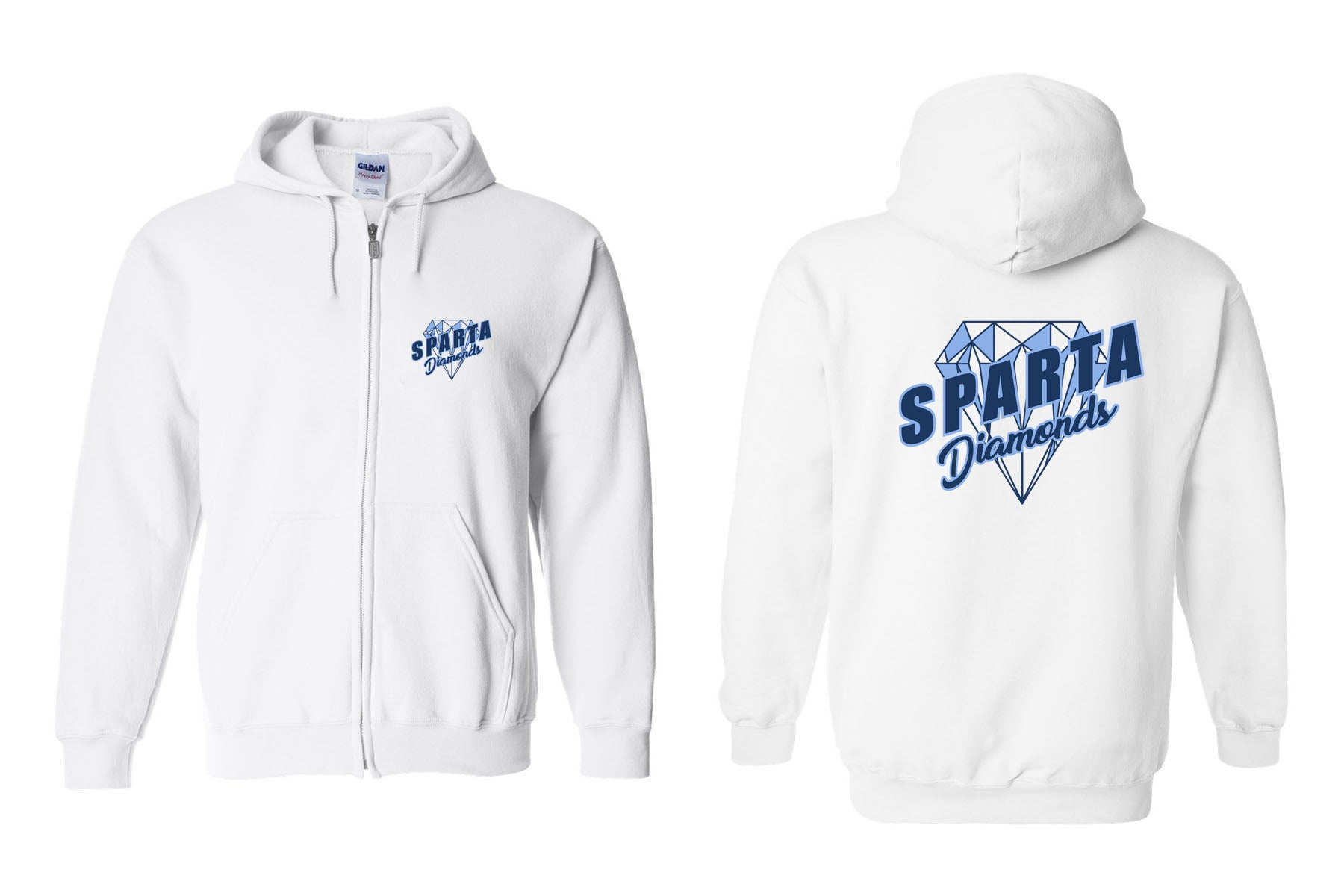 Sparta Diamonds design 2 Zip up Sweatshirt