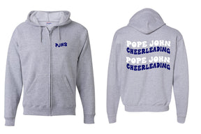 Pope John Cheer Design 6 Zip up Sweatshirt