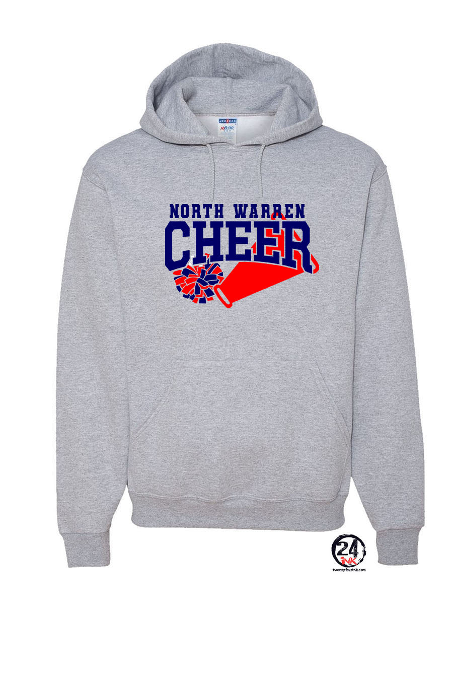 North Warren Cheer Design 5 Hooded Sweatshirt