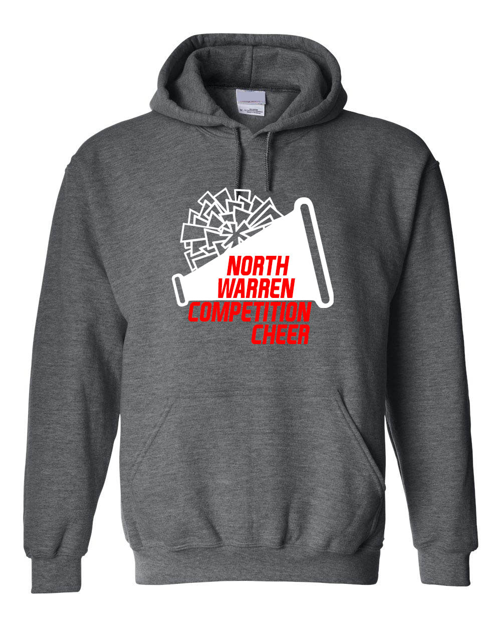 North Warren Cheer Design 3 Hooded Sweatshirt