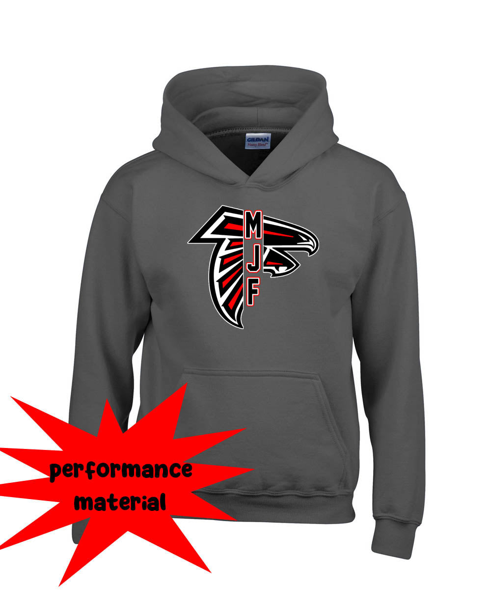 Falcons Football Performance Hooded Sweatshirt Design 5