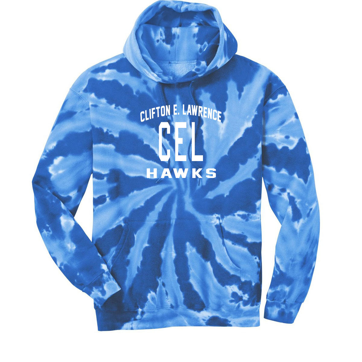 Clifton E. Lawrence Tie-Dye Hooded Sweatshirt Design 3