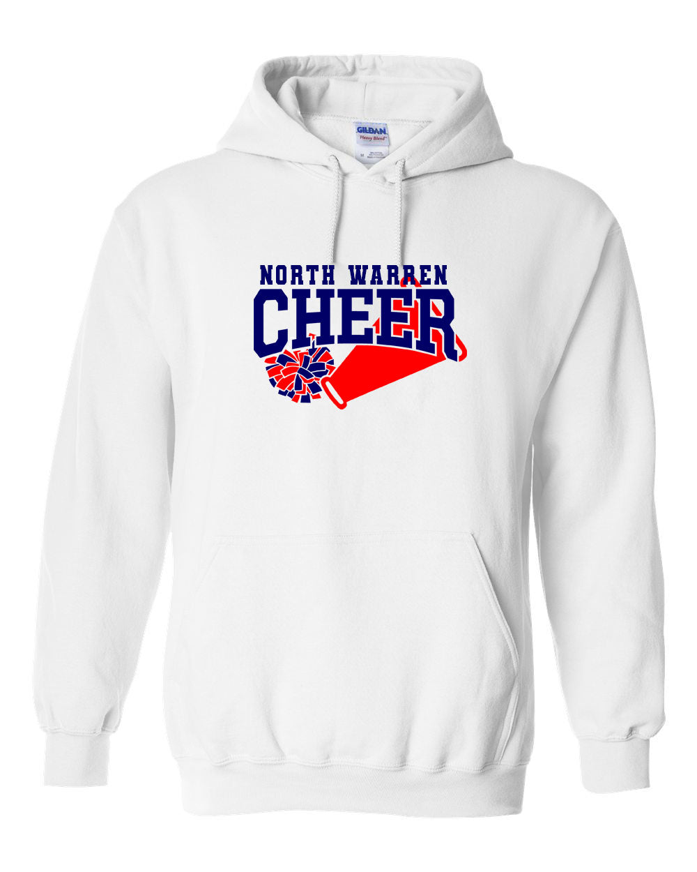 North Warren Cheer Design 5 Hooded Sweatshirt