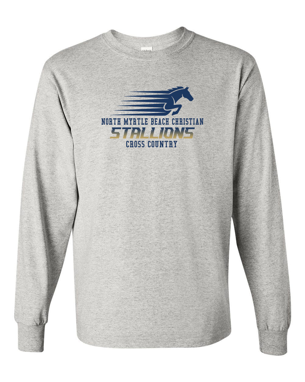 NMB Christian Cross Country Long Sleeve Shirt Design 1