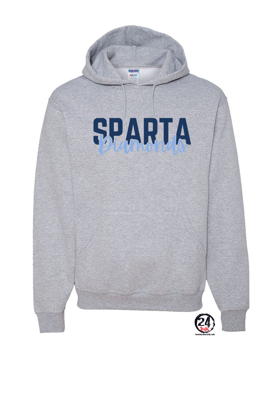 Sparta Diamonds Hooded Sweatshirt Design 3
