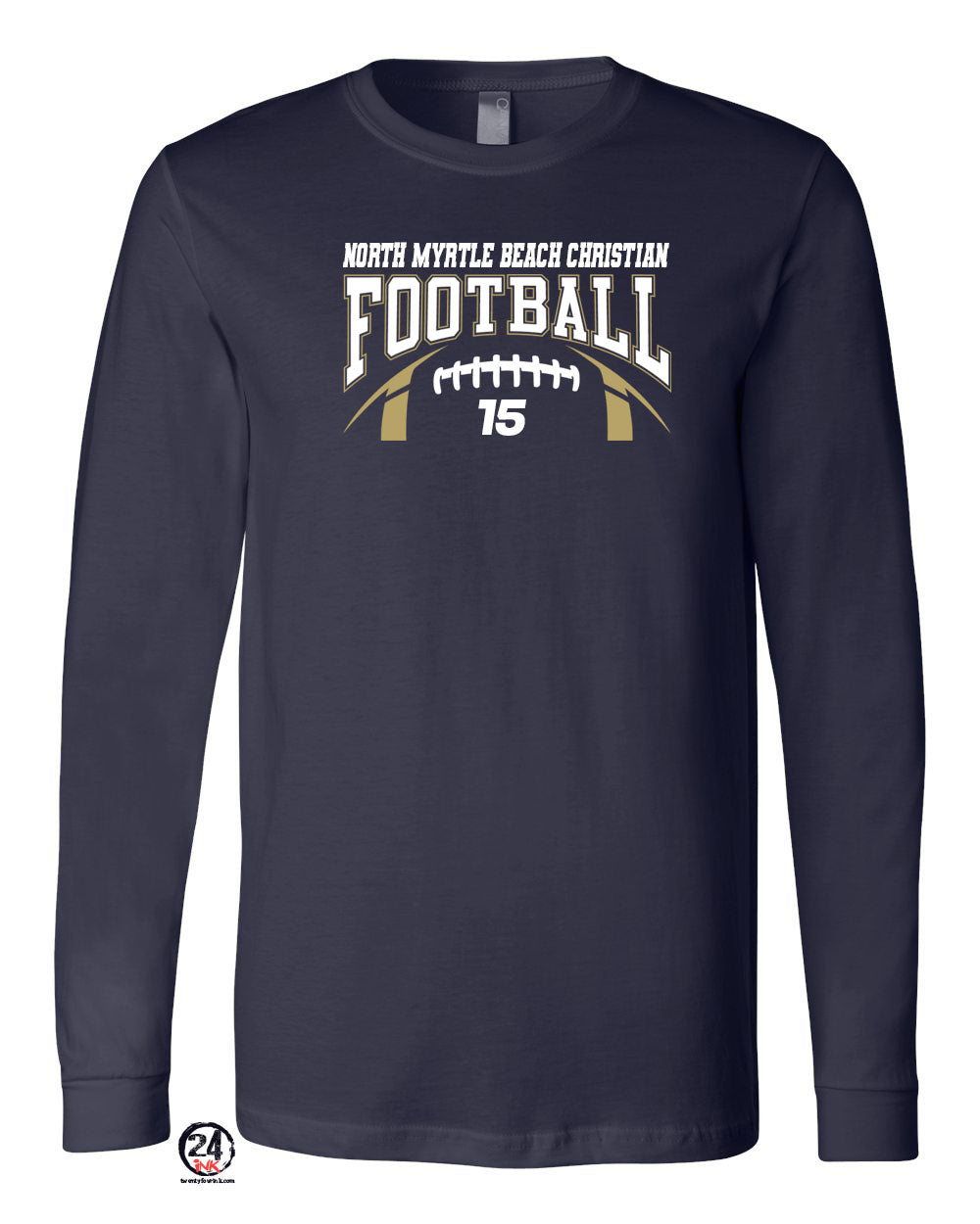 NMB Christian Football Long Sleeve Shirt Design 2