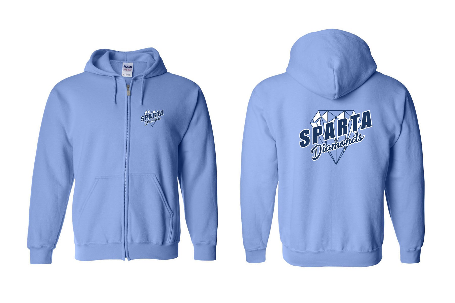 Sparta Diamonds design 2 Zip up Sweatshirt