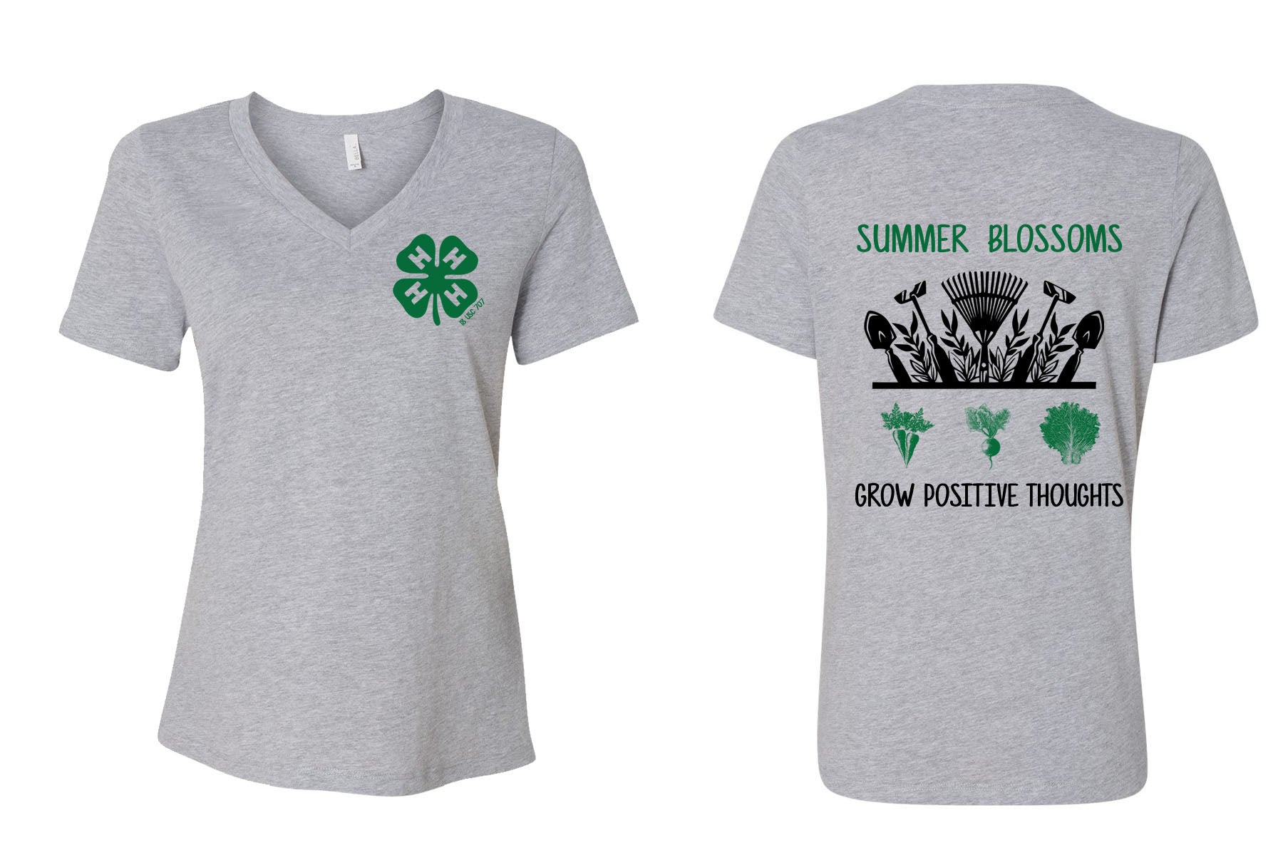 4H V-neck T-Shirt Design 1