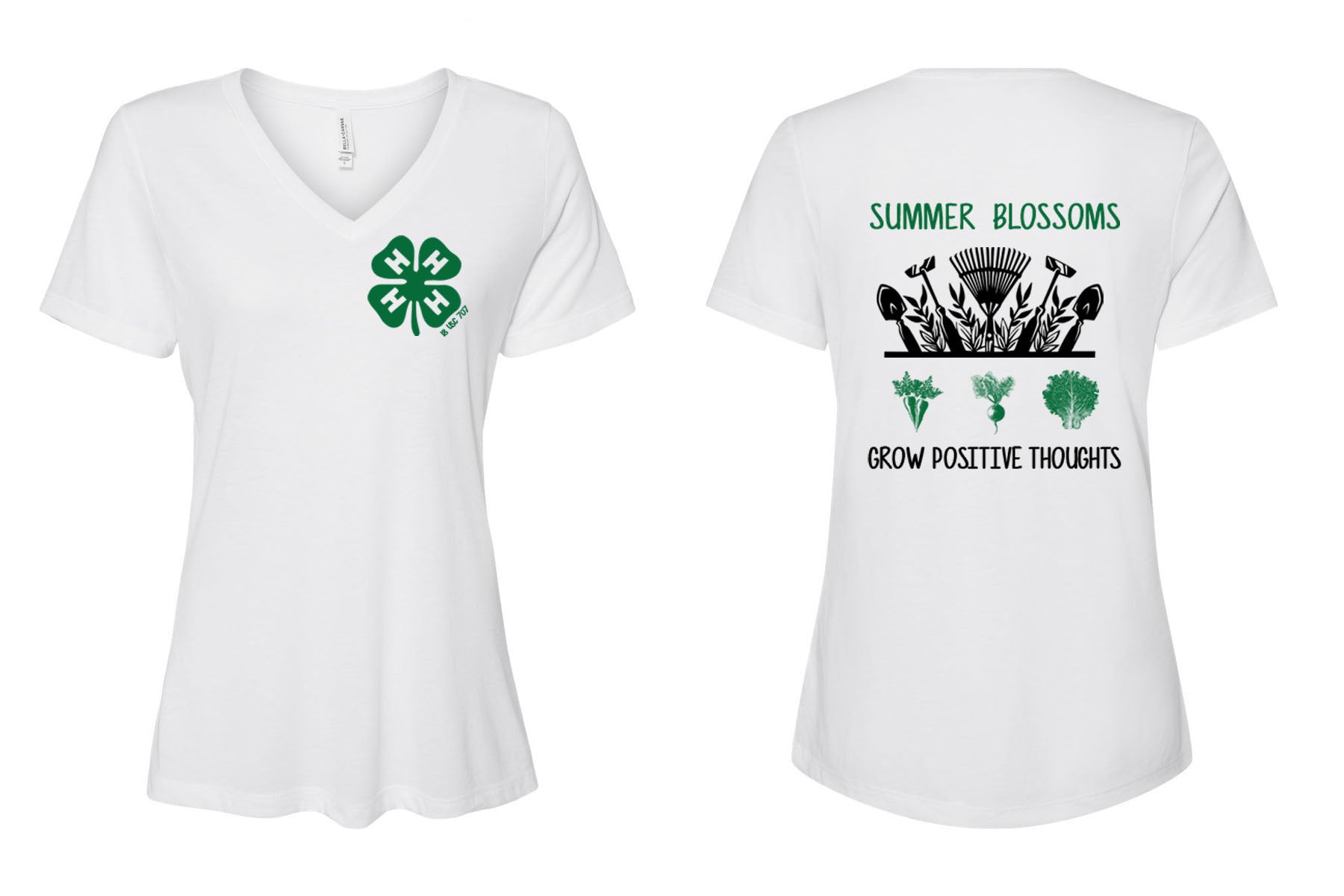 4H V-neck T-Shirt Design 1