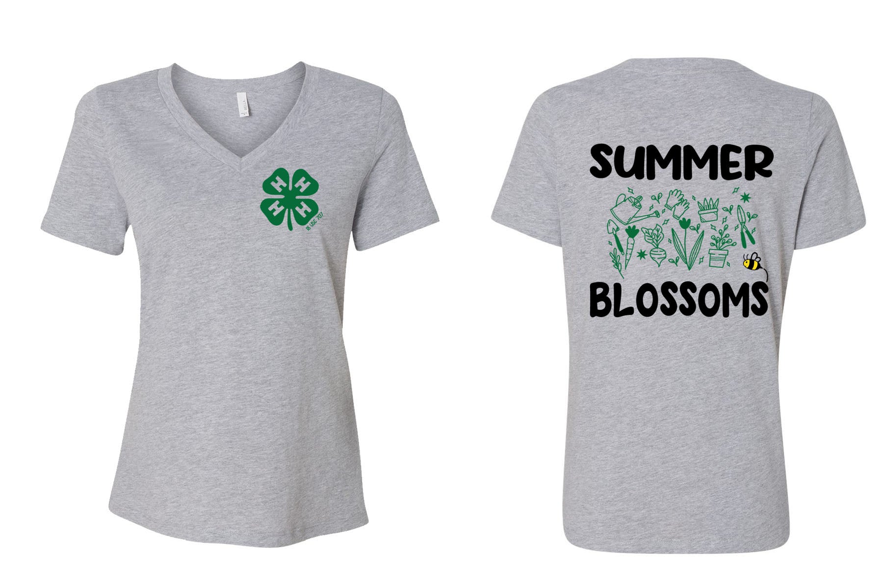 4H V-neck T-Shirt Design 2