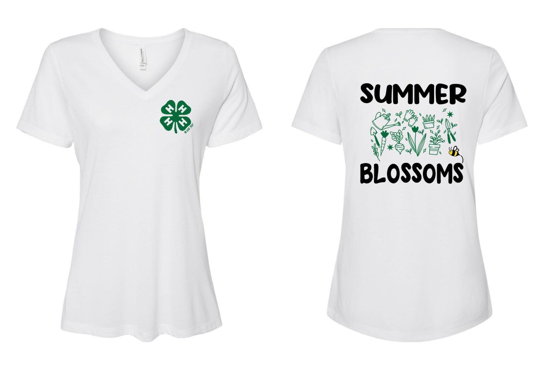 4H V-neck T-Shirt Design 2