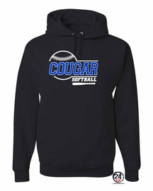 Cougars Softball Design 7 Hooded Sweatshirt