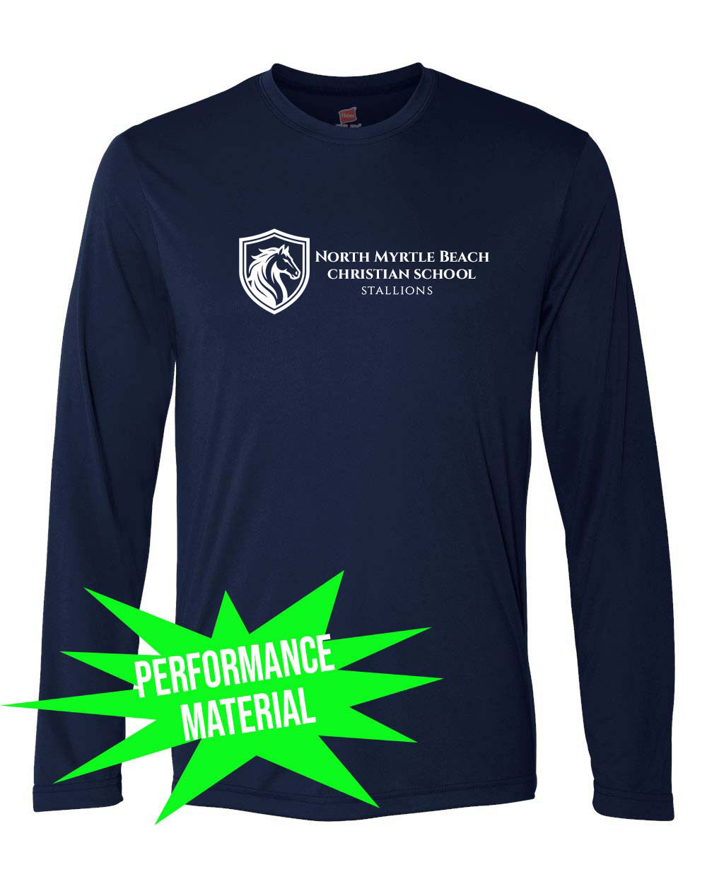 NMB Christian School Uniform Performance Material Long Sleeve Shirt Design 3
