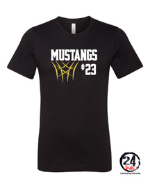 Mustangs Basketball Design 8 T-Shirt
