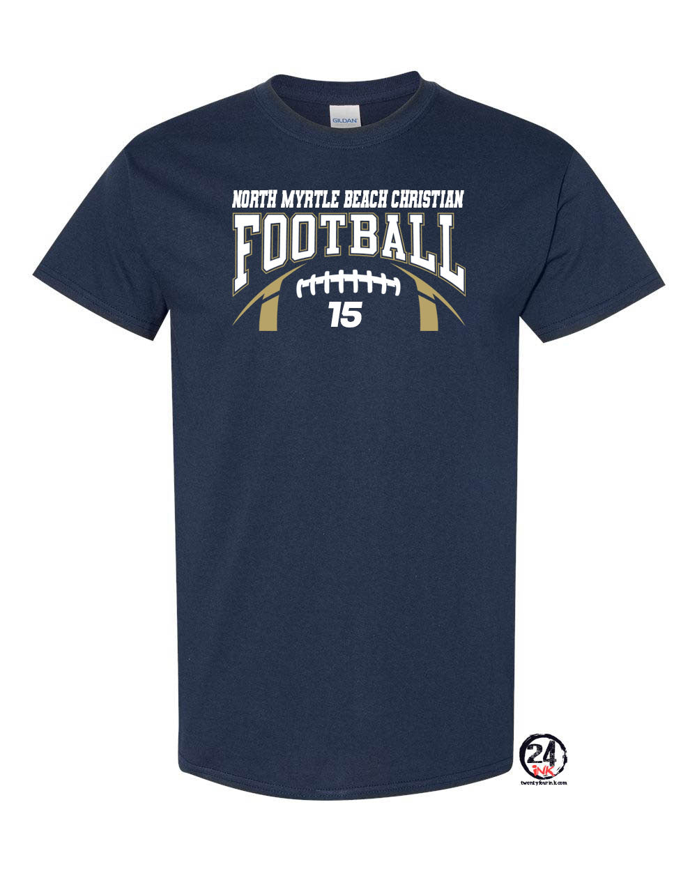 NMB Christian School Football T-Shirt Design 2