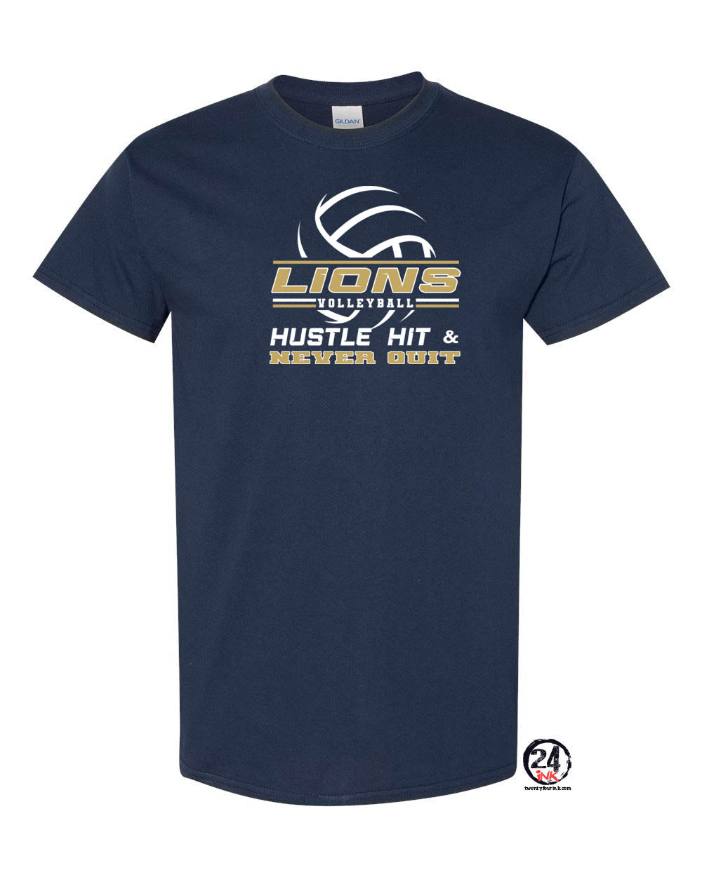 Lions Volleyball T-Shirt Design 1