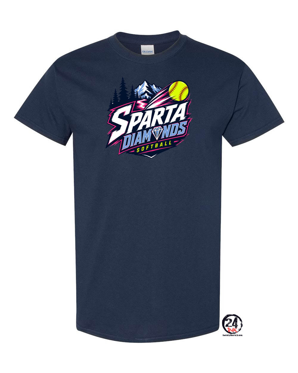 Sparta Diamonds T-Shirt Design 1