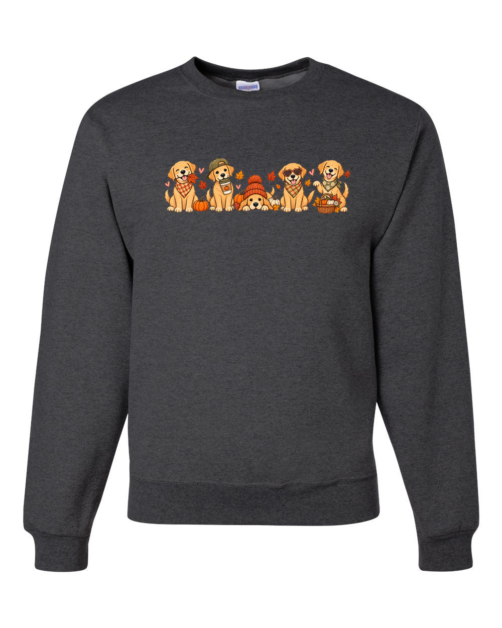 Puppies and Pumpkins non hooded sweatshirt