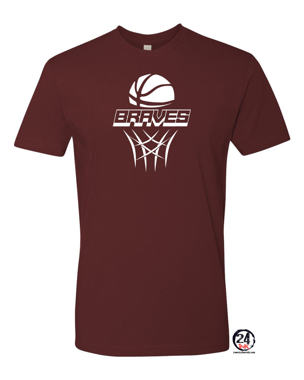 Braves Basketball T-Shirt Design 1