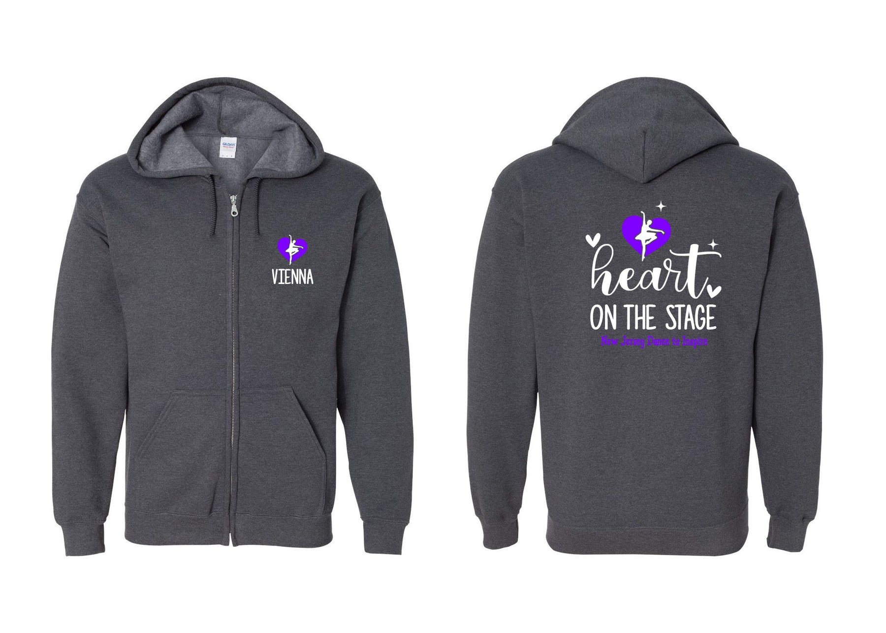 NJ Dance design 22 Zip up Sweatshirt