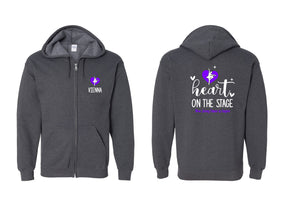 NJ Dance design 22 Zip up Sweatshirt