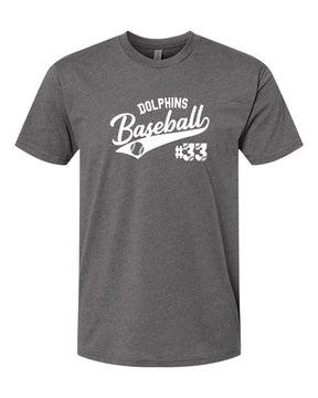 Dolphins Baseball T-Shirt Design 1
