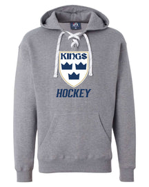 Kings Hockey Design 6 Hooded Sweatshirt with laces