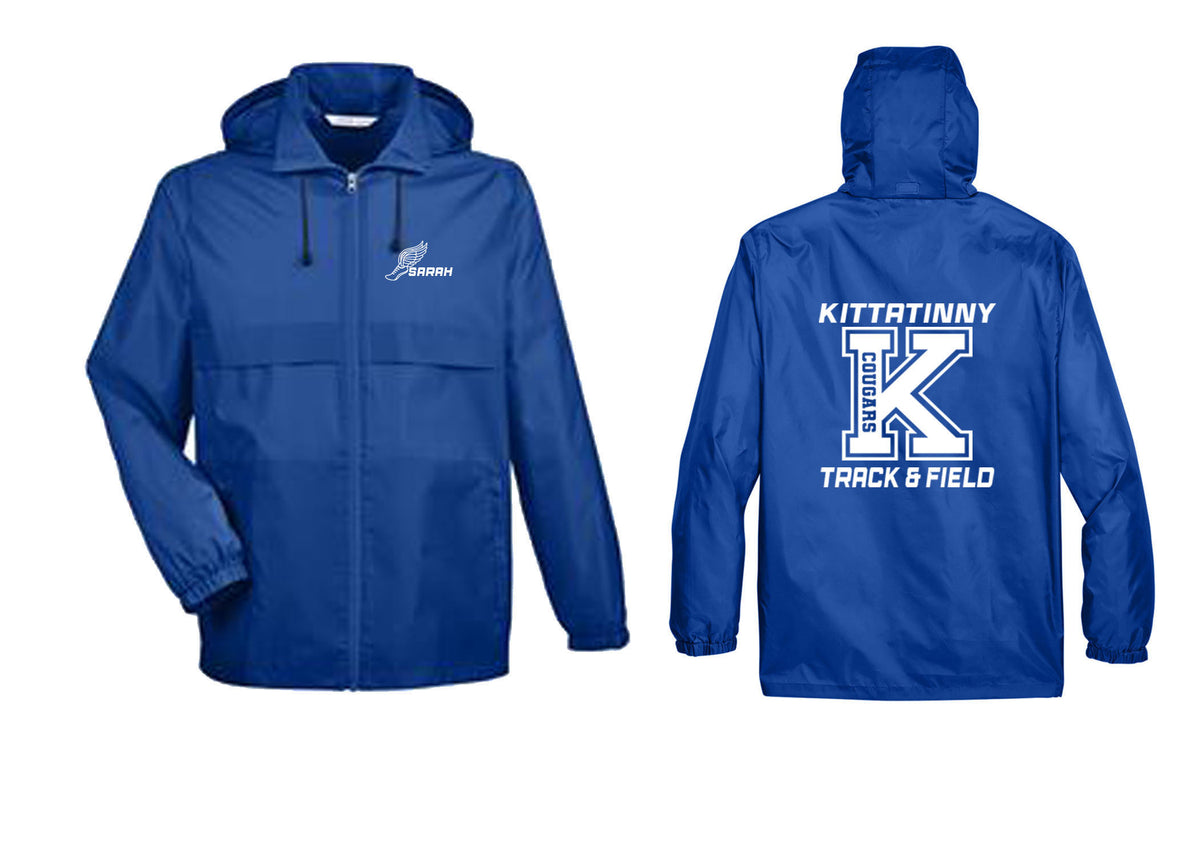 Kittatinny Track design 3 Zip up lightweight rain jacket