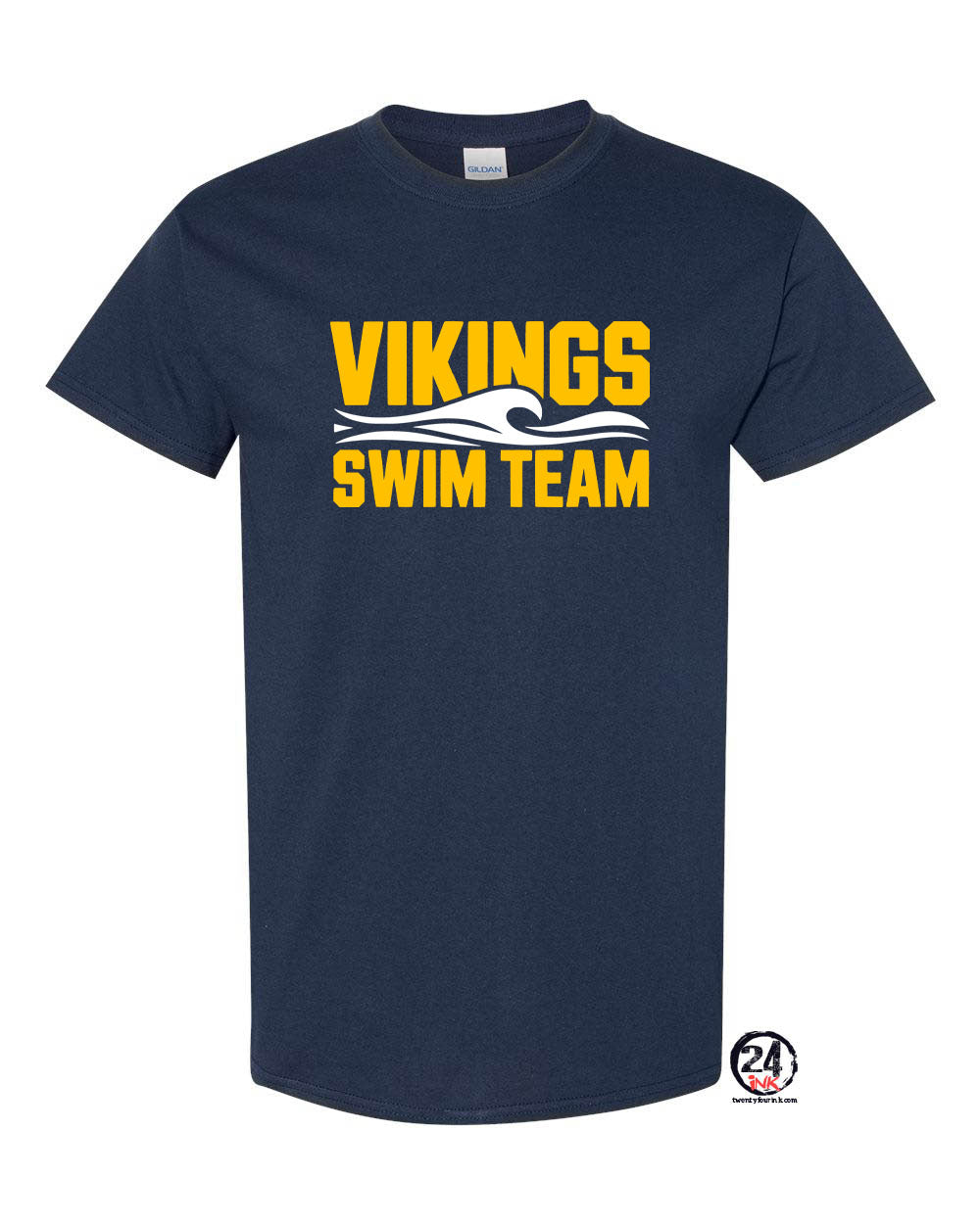 Vikings Swimming T-Shirt Design 1