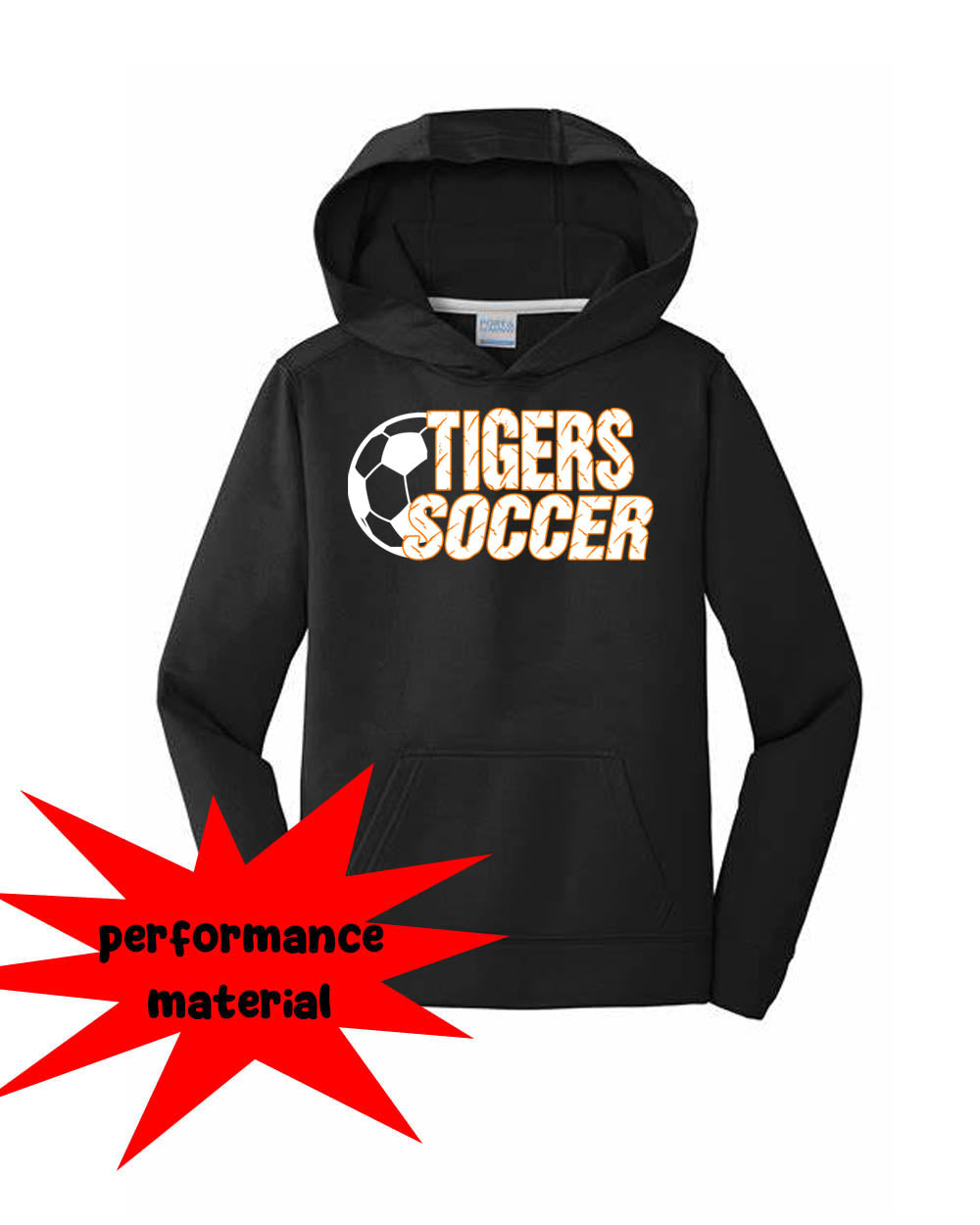 Lafayette Soccer Performance Hooded Sweatshirt Design 2