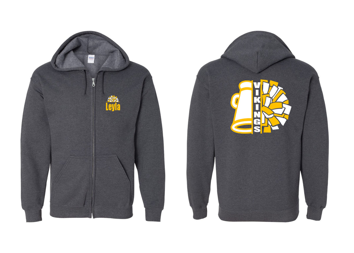 Vernon Cheer design 17 Zip up Sweatshirt