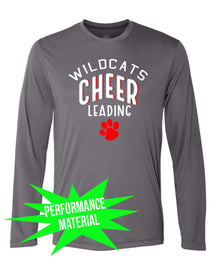 Wildcats cheer Performance Material Design 5 Long Sleeve Shirt