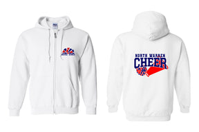 North Warren Cheer Design 5 Zip up Sweatshirt