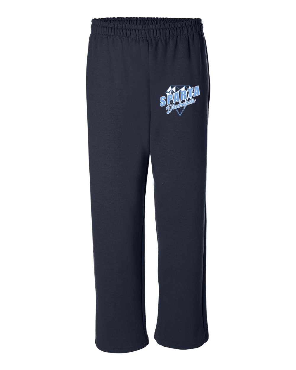 Sparta Diamonds Open Bottom Sweatpants Design 2