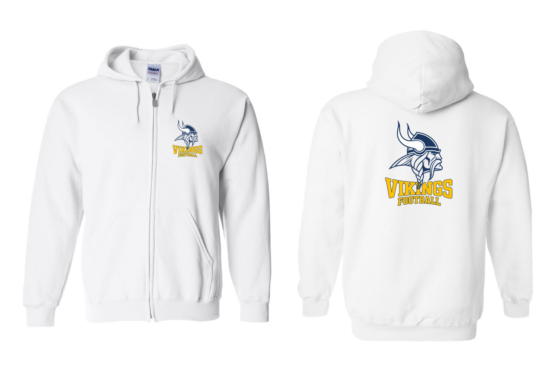 Vikings Football design 5 Zip up Sweatshirt