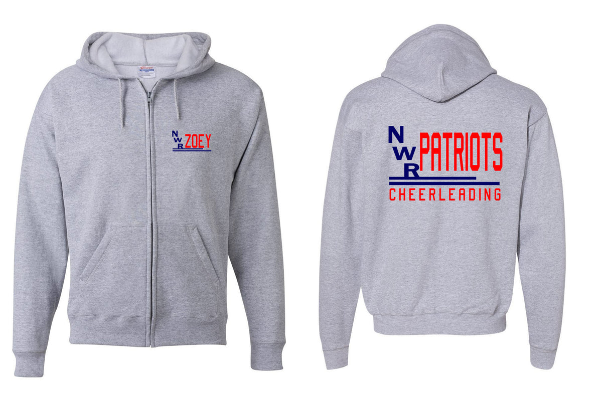 North Warren Cheer Design 1 Zip up Sweatshirt