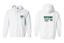 Mustangs Basketball design 8 Zip up Sweatshirt