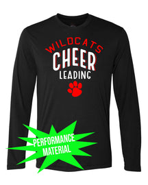 Wildcats cheer Performance Material Design 5 Long Sleeve Shirt