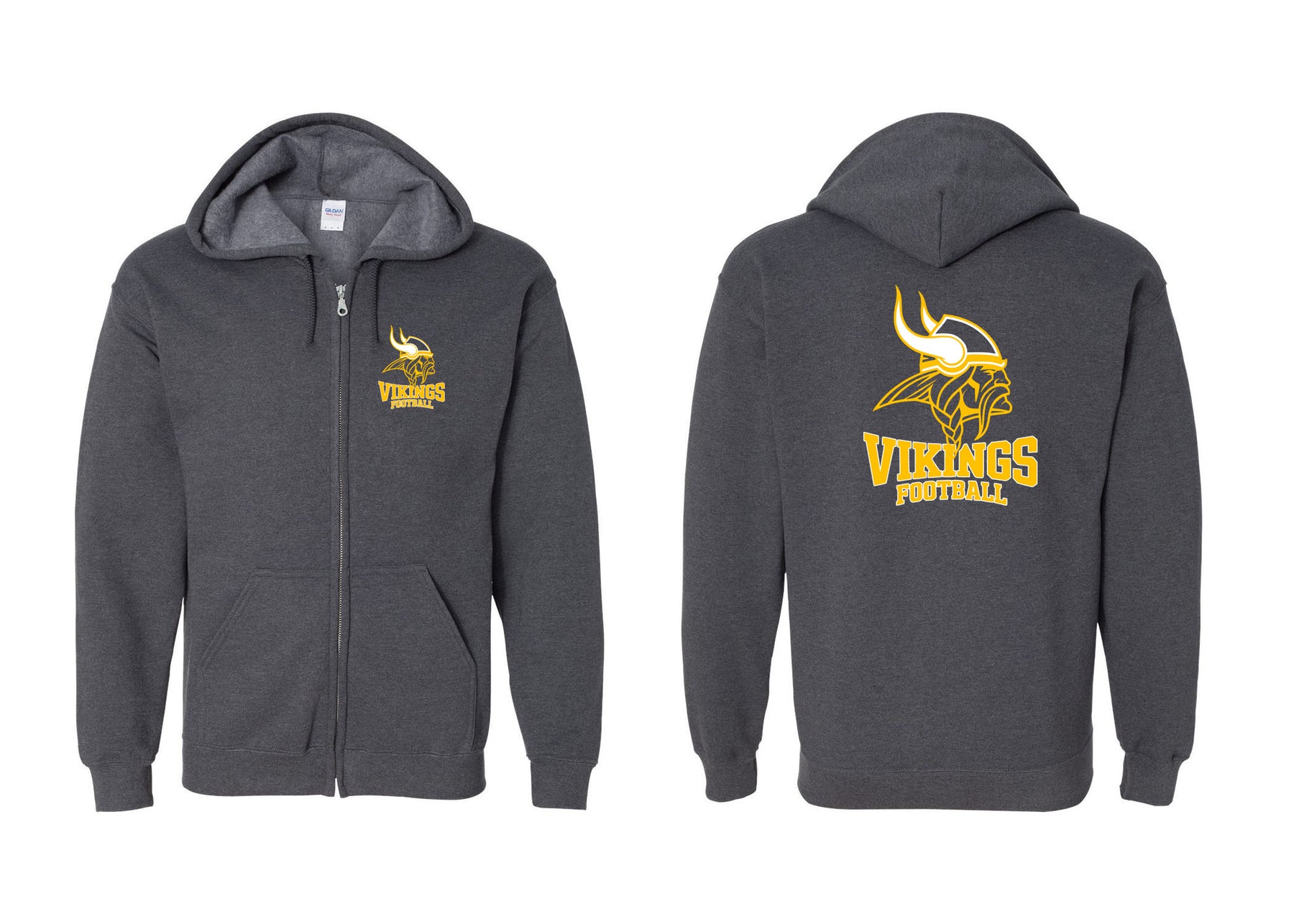 Vikings Football design 5 Zip up Sweatshirt