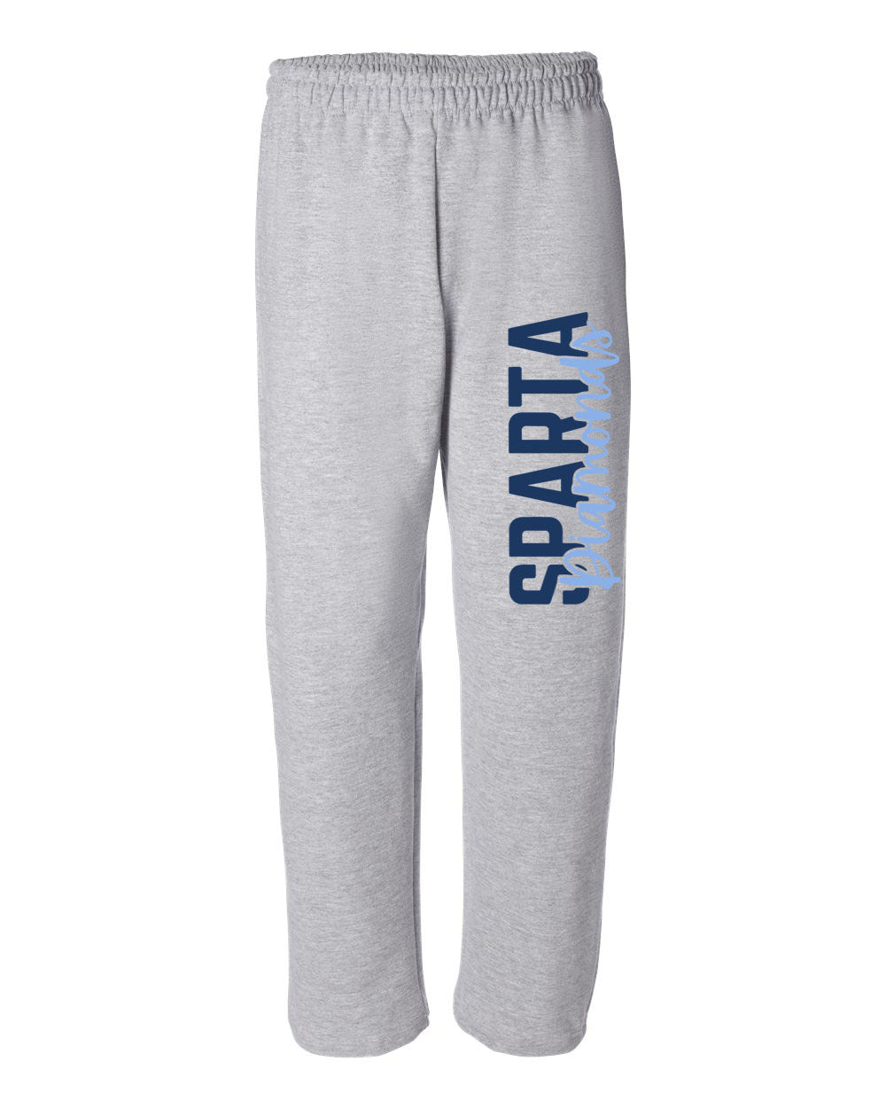 Sparta Diamonds Open Bottom Sweatpants Design 3