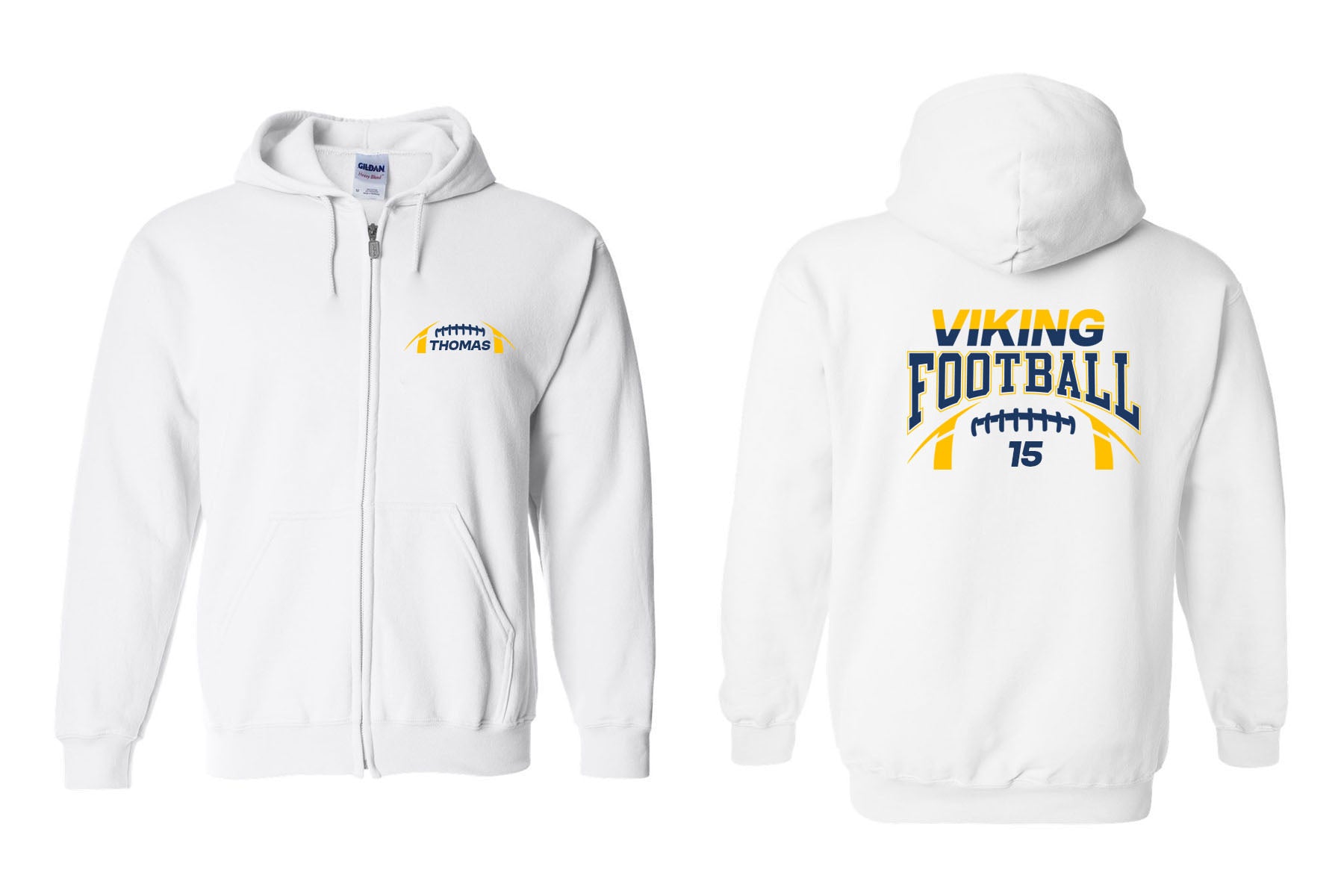 Vikings Football design 8 Zip up Sweatshirt