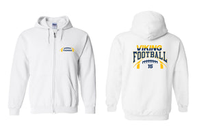 Vikings Football design 8 Zip up Sweatshirt